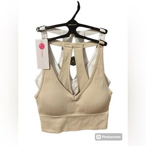 yogalicious lux sports bra/shirt Sz M
